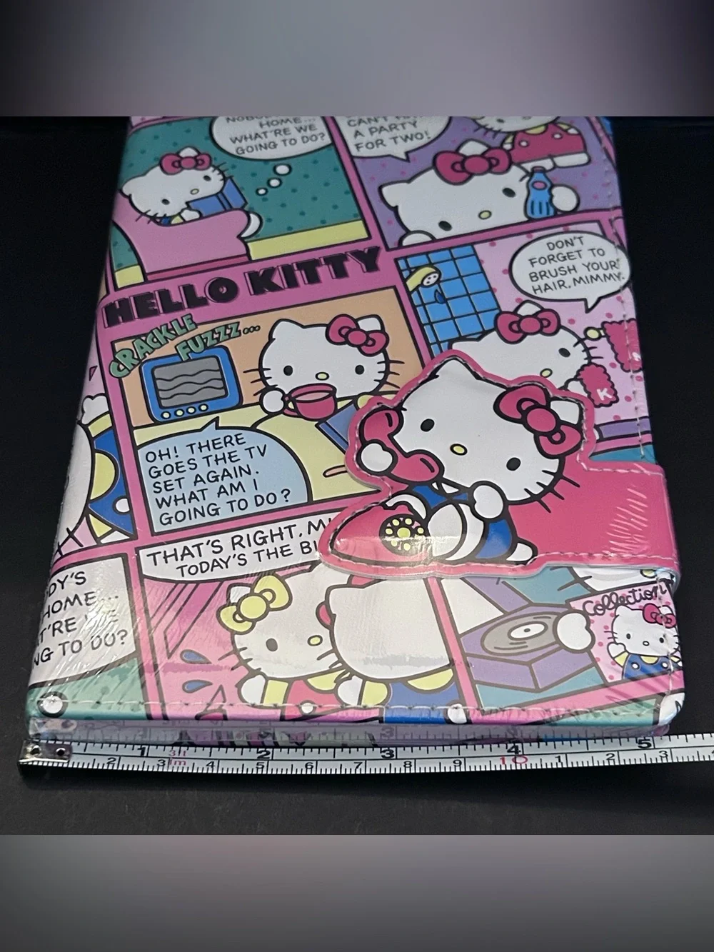 Hello Kitty Pink Comic School Writing Tablet with Magnetic Closure NEW